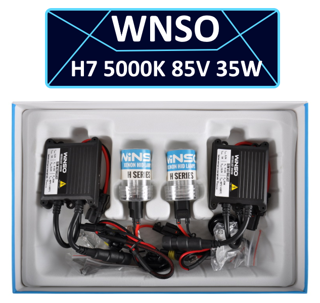 Повний комплект автомобілого ксенона WINSO XENON SET H7 5000K лампочки+блоки