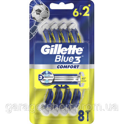 Бритва Gillette Blue 3 Comfort одноразовая 8 шт. 7702018604319 prom (ID ...