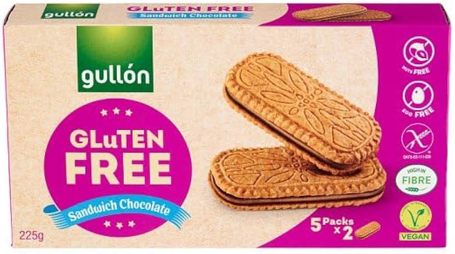 Печиво-сендвіч Gullon Sandwich Сhoco без глютену 225g, фото 1
