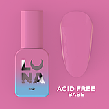 Набір для покриття нігтів: LUNAMoon Acid Free Base , Top Non Wipe без липкого шару (13 мл), фото 4