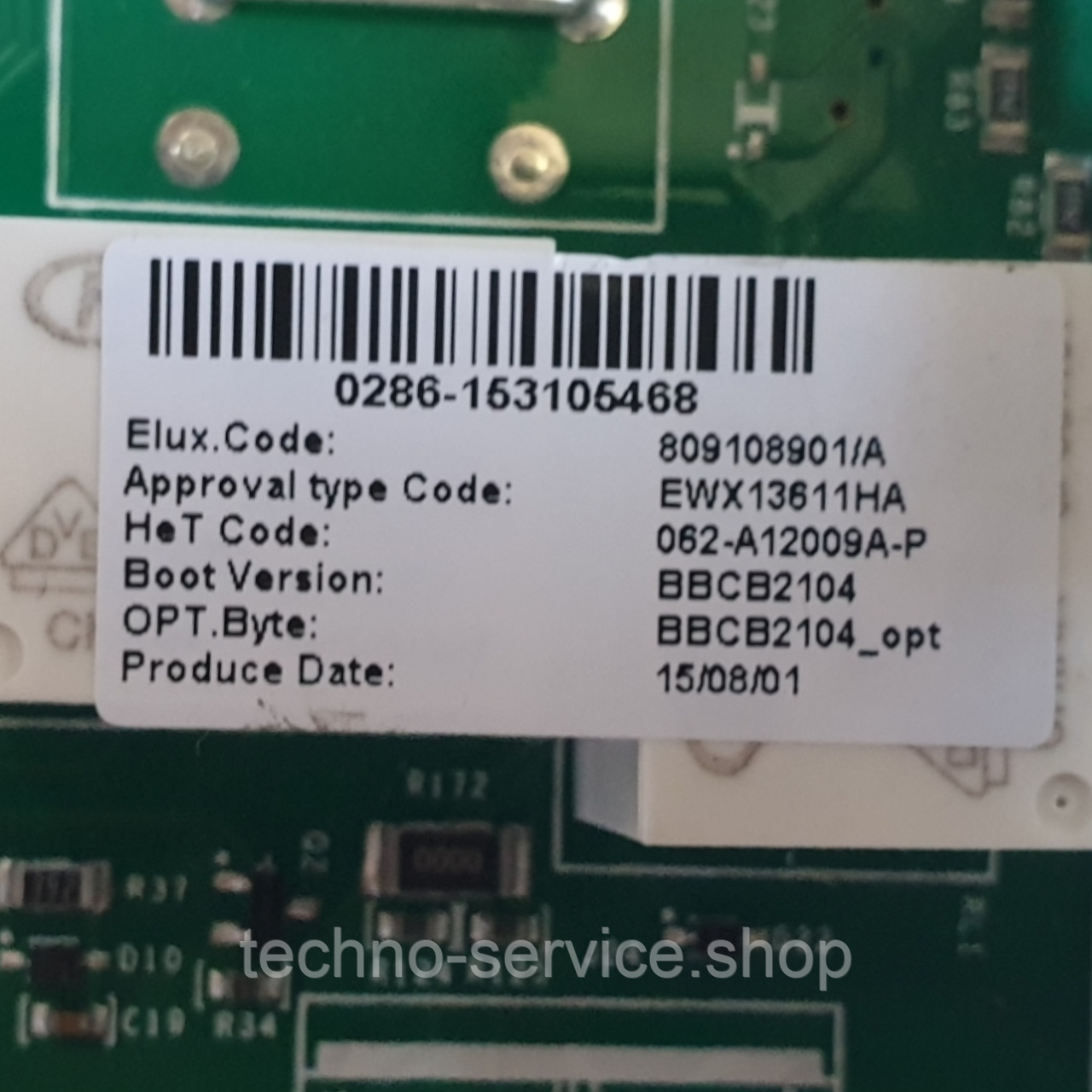 Модуль (плата) Керування пральної Машини Electrolux 809108901/A