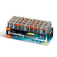 Батарейка AAA СolorWay Alkalin LR03 батарейка лужна, циліндрична, 1.5V (40шт) BOX (CW-BALR03-40CB)