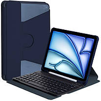 Чохол з клавіатурою для Apple iPad Air 11 (2024), Air 4/5 10.9" (2020/2022) Rotating Navy Blue
