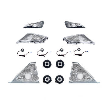 Комплект сіток динамиків BMW БМВ 5 series G60 G68 з підсвіткою Bowers & Wilkins