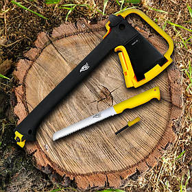 Сокира для рубки дров Firebird FSA01-YE. Пила та оніво в комплекті. Сокира для рубки дров, гілок