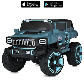 Електромобіль Джип M 5822EBLR, Blue