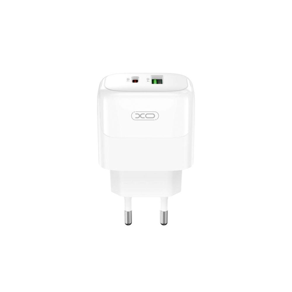 Мережевий Зарядний Пристрій XO L137 1USB-C/1USB PD/QC 20W Колір Білий