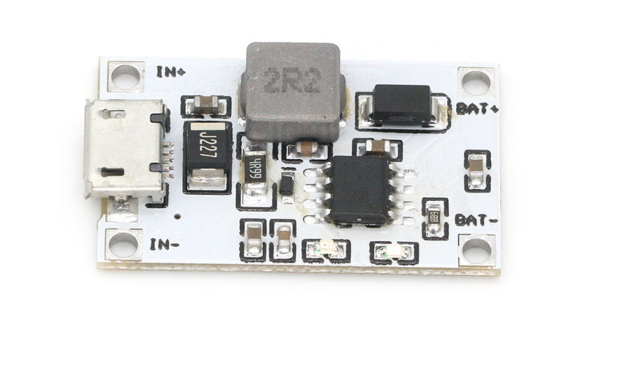 Плата швидкої зарядки 2S літієвої батареї, 4.6-5.5В, 2А - Micro-USB