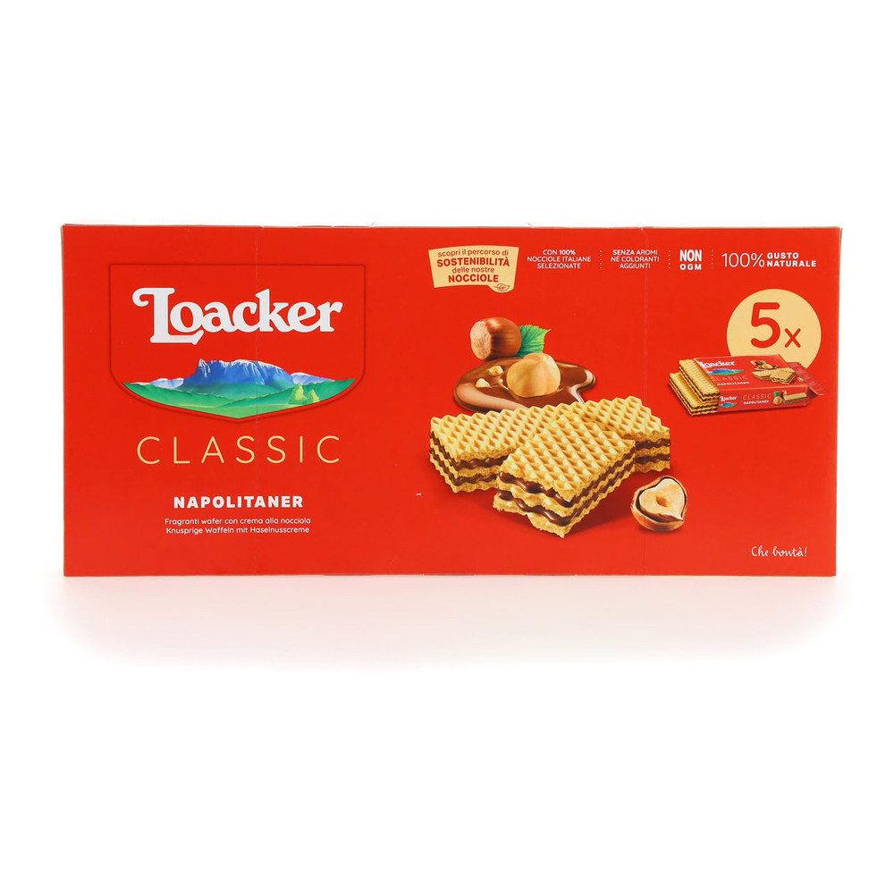 Вафлі Loacker Classic Napolitaner Шоколадно горіхові 225g