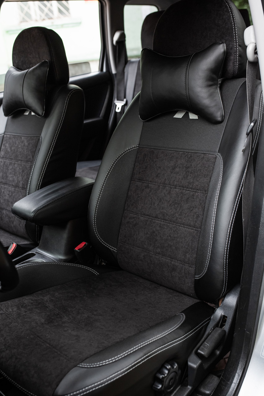 Чохли на сидіння Мітсубісі Грандіс (Mitsubishi Grandis) MAX-K комбіновані аригона алькантара