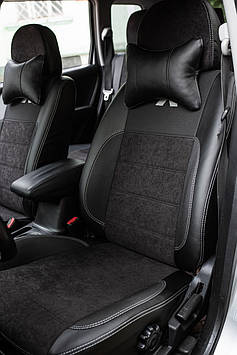 Чохли на сидіння Мітсубісі Аутлендер (Mitsubishi Outlander) MAX-K комбіновані аригона алькантара