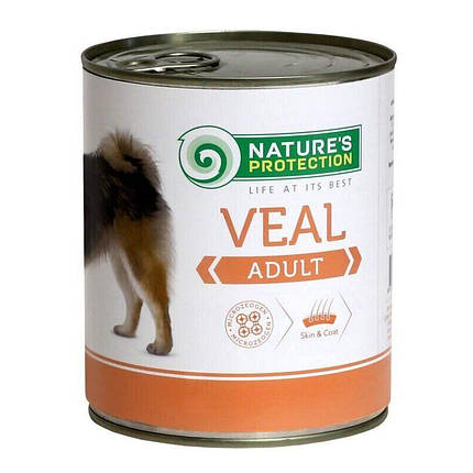 Nature's Protection Adult small breed Veal & Duck Вологий корм для дорослих собак малих порід, телятина 400г, фото 1