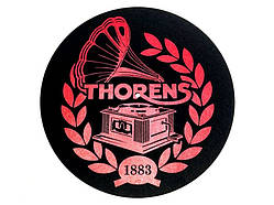 Антистатичний мат з повсті: Thorens Felt mat, 300 мм, червоно-чорний