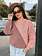 Светр теплий вільний жіночий напіввовна два кольори, фото 10