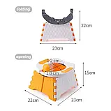 Портативний складаний автомобільний туалетний стілець, дитячий дорожній горщик 23×22×15 см iC227, фото 7