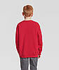 Червоний светр дитячий теплий Premium set-in sweat kids Fruit of the loom, фото 6