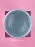 Моделюючий гель-желе LUNAMoon Jelly Gelly №1 (прозорий) для зміцнення, нарощування нігтів, 15 мл., фото 3