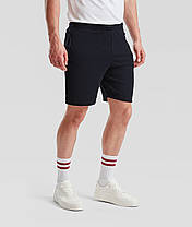 Глибоко Темно-Сині шорти чоловічі спортивні Lightweight shorts Fruit of the loom, фото 6