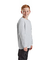 Сіро-Ліловий реглан дитячий зимовий Classic raglan sweat kids Fruit of the loom, фото 5