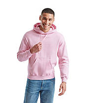 Світло-Рожева толстовка чоловіча базова Classic hooded sweat Fruit of the loom, фото 2