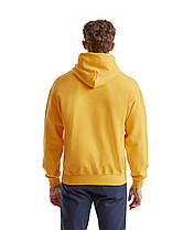 Сонячно Жовта толстовка чоловіча базова Classic hooded sweat Fruit of the loom, фото 4