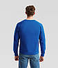 Яскраво-Синій реглан чоловічий зимовий Classic raglan sweat Fruit of the loom, фото 6