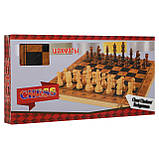 Набір настільних ігор шашки та нарди 39x39 см S4034, фото 8