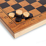 Набір настільних ігор шашки та нарди 39x39 см S4034, фото 3