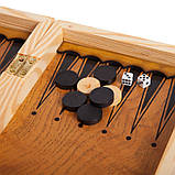 Набір настільних ігор шашки та нарди 39x39 см S4034, фото 5