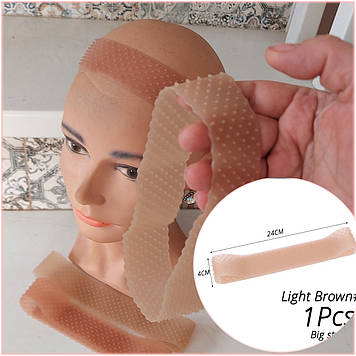Силіконова пов'язка під перуку 1шт. Light Brown- L