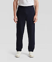 Глибоко Темно-Сині спортивні штани чоловічі прямі легкі Lightweight open hem jog pants Fruit of the loom, фото 5