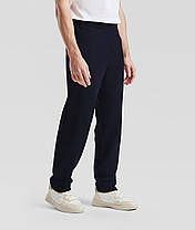 Глибоко Темно-Сині спортивні штани чоловічі прямі легкі Lightweight open hem jog pants Fruit of the loom, фото 6