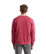 Червоний Меланж реглан чоловічий зимовий Classic raglan sweat Fruit of the loom, фото 5