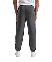 Темно-Сірі Меланж спортивні штани чоловічі з резинкою Classic elasticated cuff jog pants Fruit of the loom, фото 6