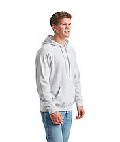 Сіро-Ліловий худі чоловічий вільний Lightweight hooded sweat Fruit of the loom, фото 5