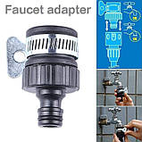 Універсальний адаптер для водопровідного крана. Фітинг, насадка для шланга, для раковини, для поливання, для авто, фото 4