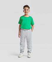 Сіро-Лілові спортивні штани дитячі Premium elasticated cuff jog pants kids Fruit of the loom, фото 5