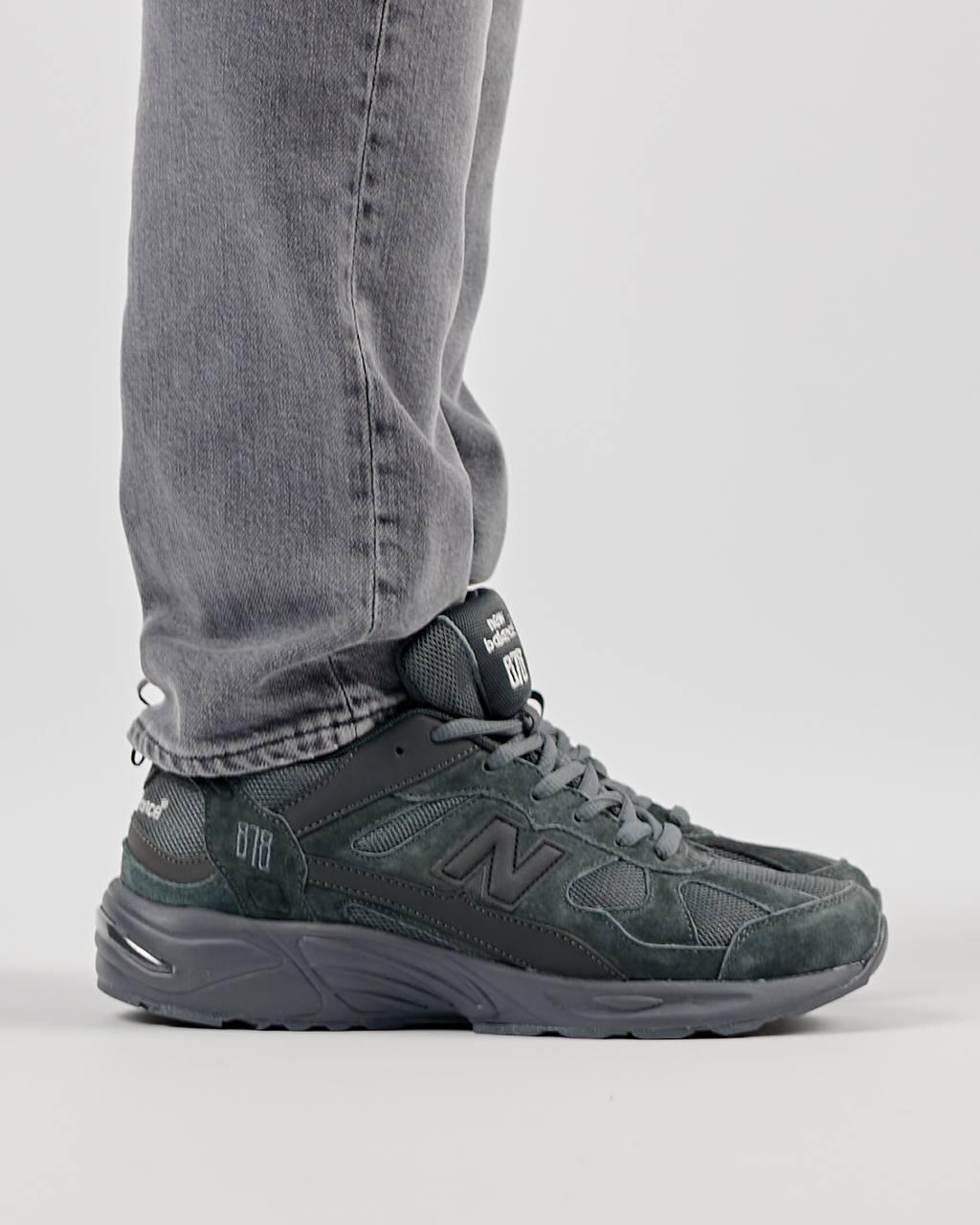 Чоловічі кросівки замша текстиль New Balance 878 Dark Grey, чоловічі кеди Нью Беланс сірі. Чоловіче взуття, фото 1