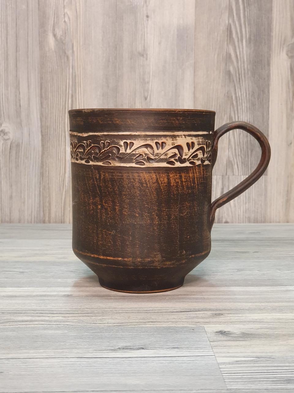 Келих: чашка велика глиняний (з червоної глини), 1 л., фото 1