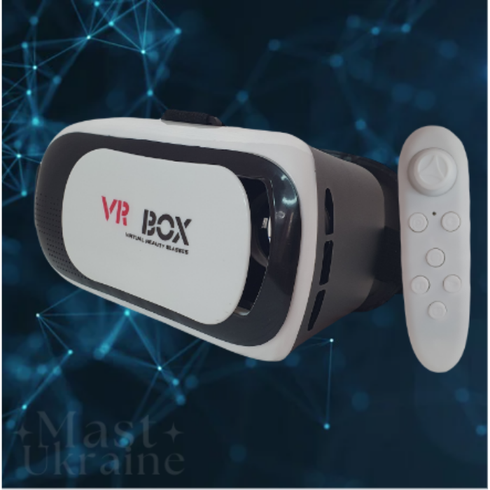 Окуляри віртуальної реальності VR Box з пультом керування — BO-00651