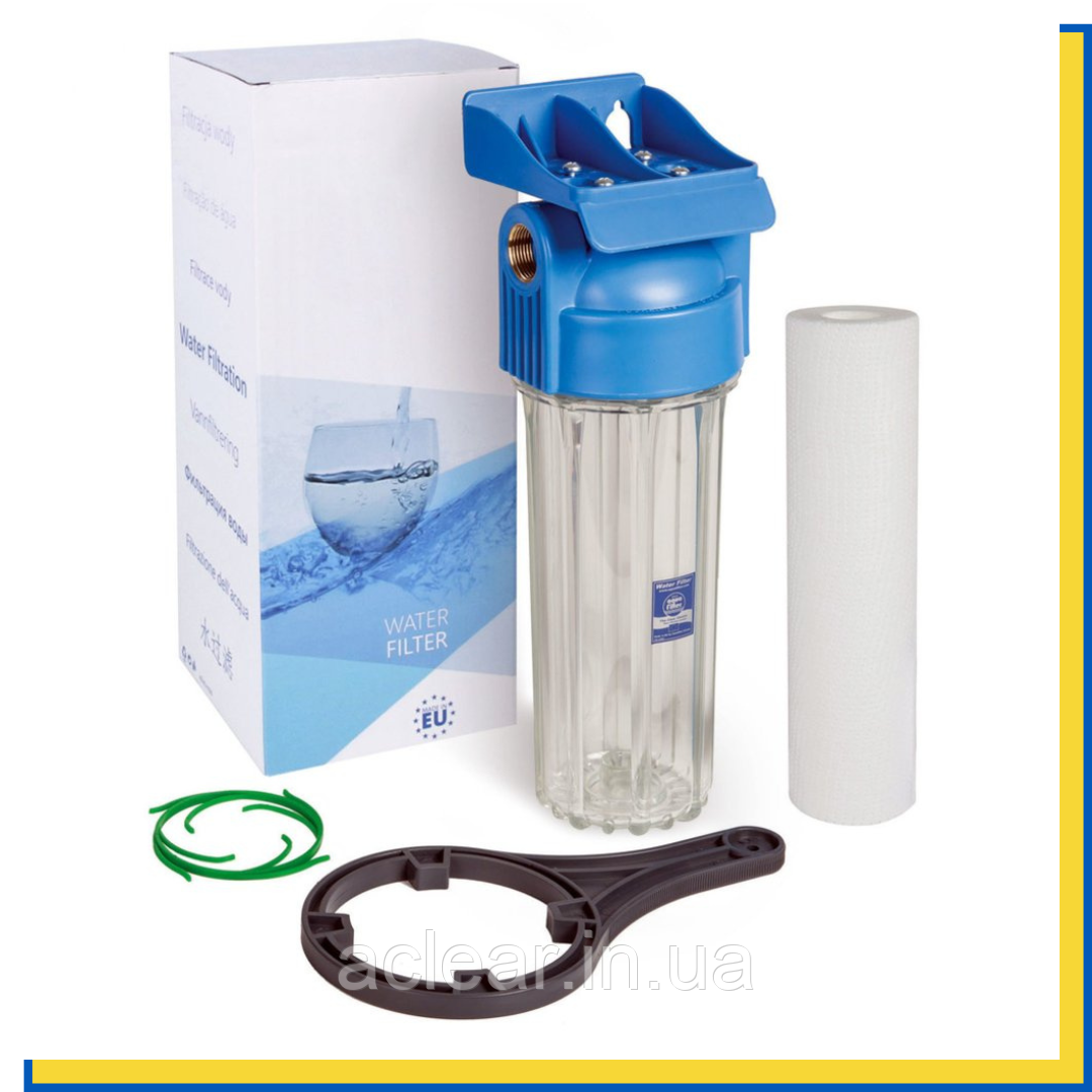Прозорий корпус із підвищеною стійкістю до тиску 1/2" Aquafilter FHPR12-HP1 1 шт.