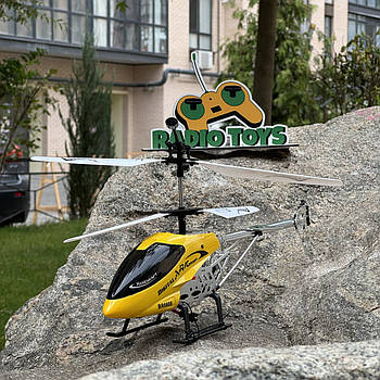 Вертоліт на радіоуправлінні "GROZA VITRIV" 43см Ж | Гвинтокрил на пульті управління | Гелікоптер на радіокеруванні