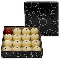 Кулі більярдні для російської піраміди Діаметр 68 ММ у комплекті 16 куль білі9 (Шари більядні)