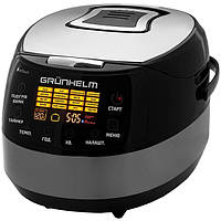 Мультиварка із сенсорним керуванням 5л 16 програм з таймером 860Вт LED дисплей Grunhelm MC-16T Чорний