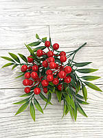 Штучна калина. Декоративна гілка калини (30 см), фото 8