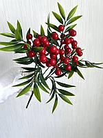 Штучна калина. Декоративна гілка калини (30 см), фото 4