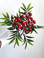 Штучна калина. Декоративна гілка калини (30 см), фото 5