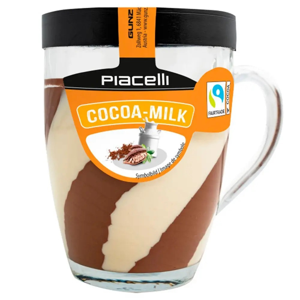 Шоколадно молочна паста (крем) чашці Piacelli Duo, 300г