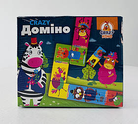 Домино Детское "CRAZY Доміно" VT8055-10 Vladi Toys