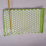 Масажний килимок Аплікатор Кузнєцова + валик голчастий для всього тіла KK-303 салатовий, фото 8